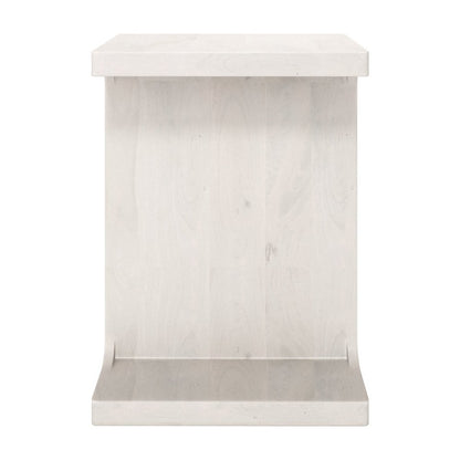 20" Natural Solid Wood Pedestal End Table HomeRoots