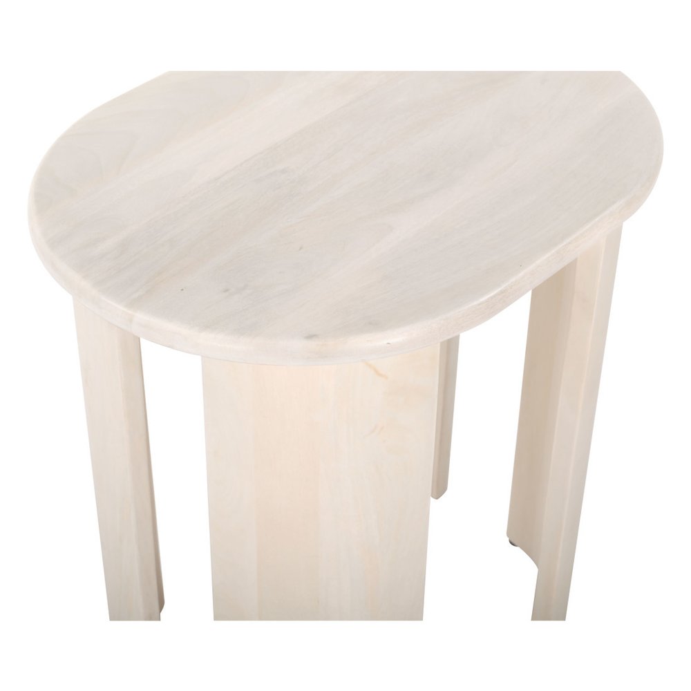 24" Natural Solid Wood Oval End Table HomeRoots