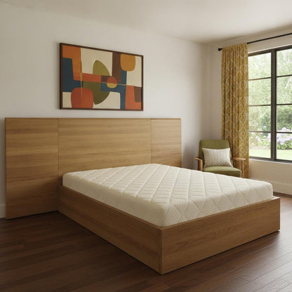Natural Wood Queen Bed Frame HomeRoots