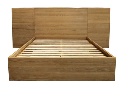Natural Wood Queen Bed Frame HomeRoots