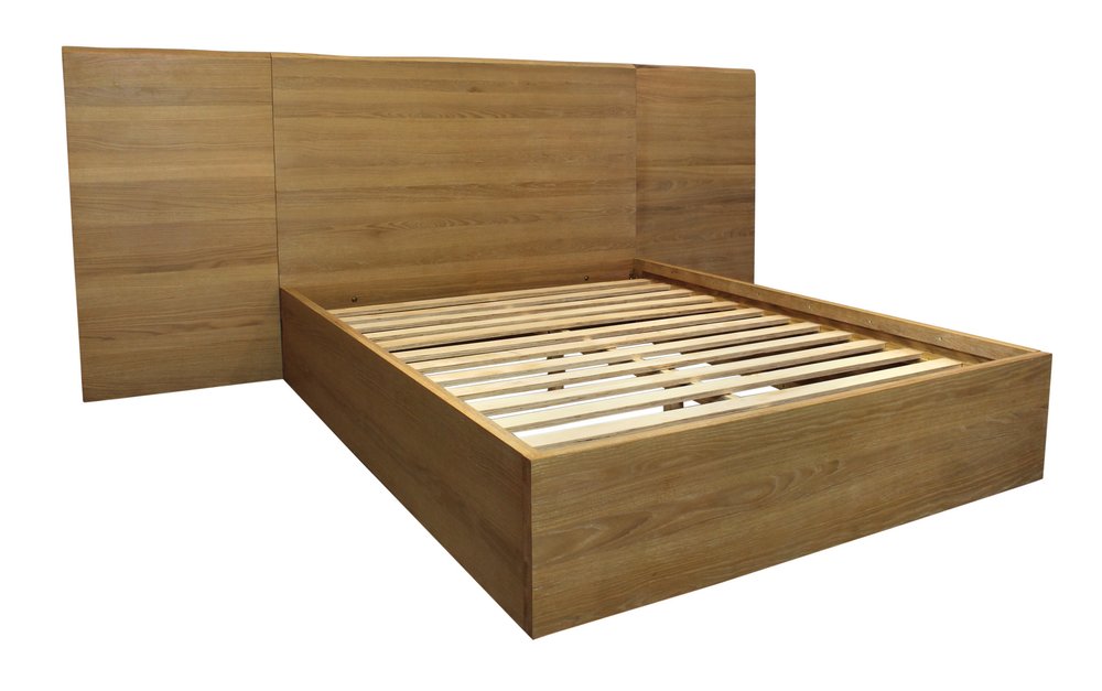 Natural Wood Queen Bed Frame HomeRoots