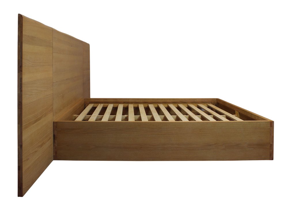 Natural Wood Queen Bed Frame HomeRoots