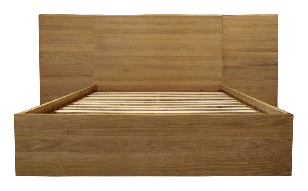 Natural Wood Queen Bed Frame HomeRoots