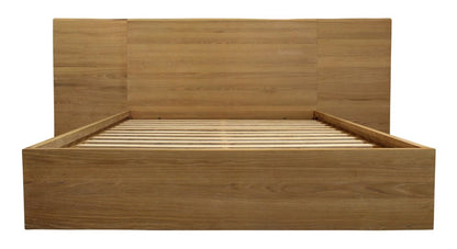 Natural Wood King Bed Frame HomeRoots
