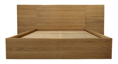 Natural Wood King Bed Frame HomeRoots