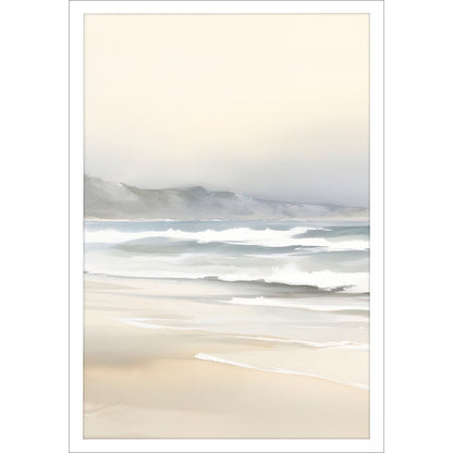 Ocean Breeze I White Framed Wall Art HomeRoots