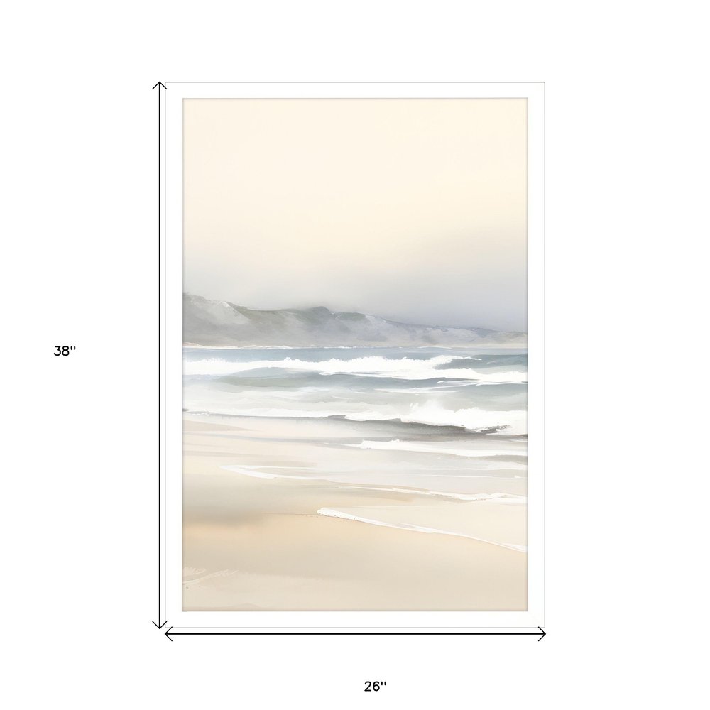 Ocean Breeze I White Framed Wall Art — view 4