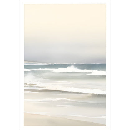 Ocean Breeze White Framed Wall Art HomeRoots
