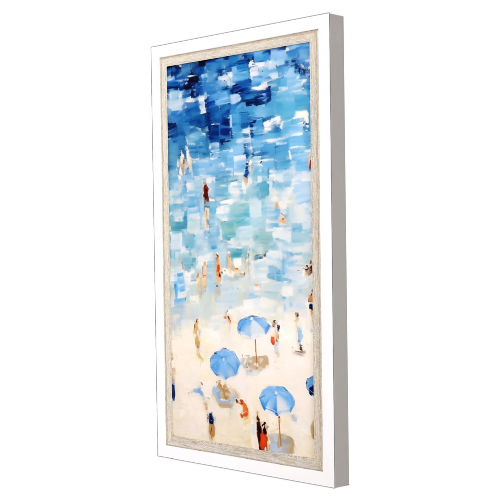 Aerial Beach Views White Framed Wall Art — view 2