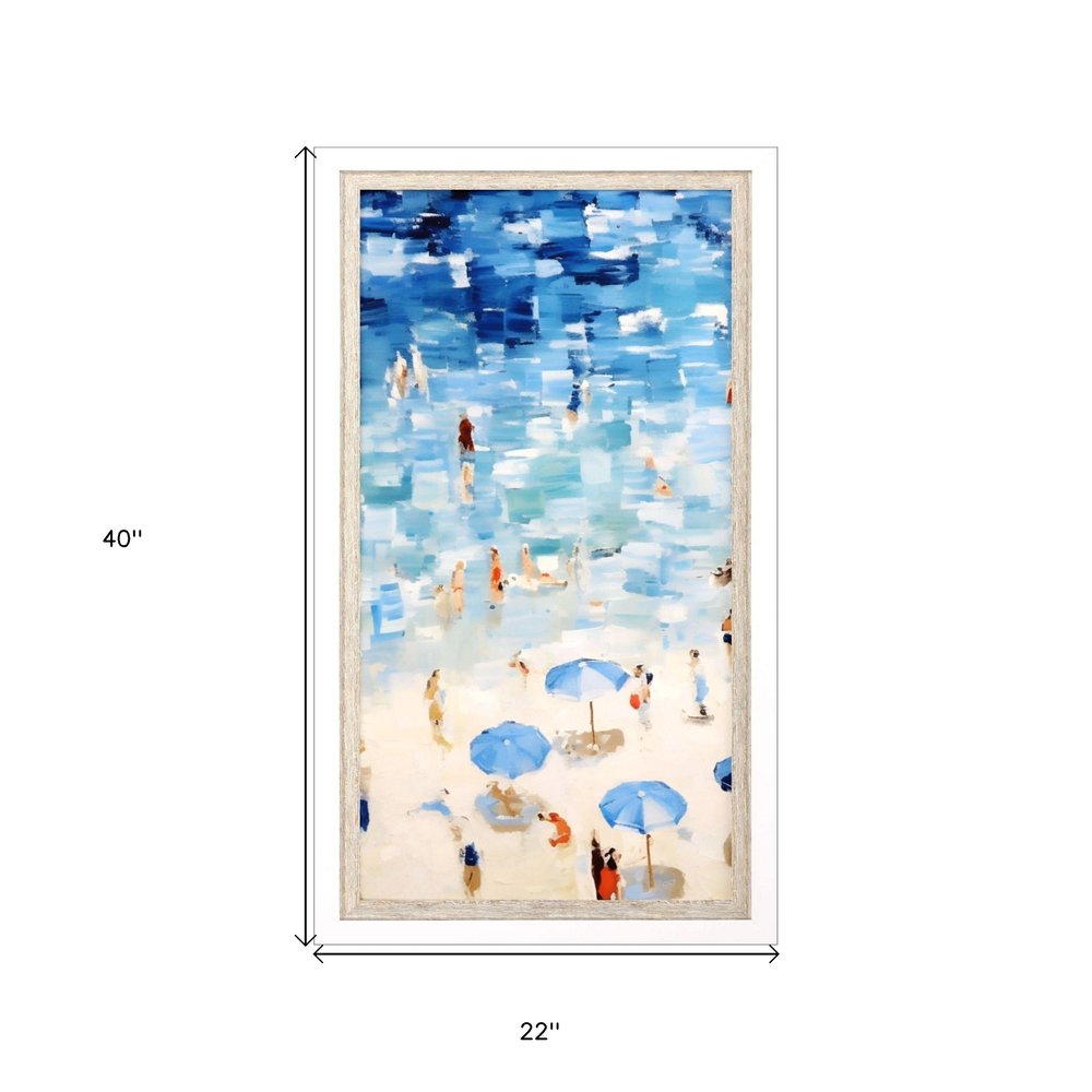 Aerial Beach Views White Framed Wall Art — view 6