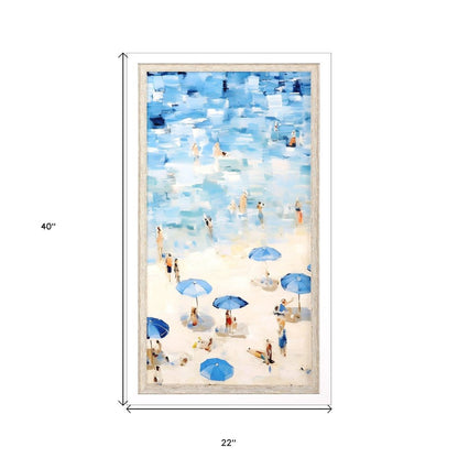 Aerial Beach Views White Framed Wall Art HomeRoots