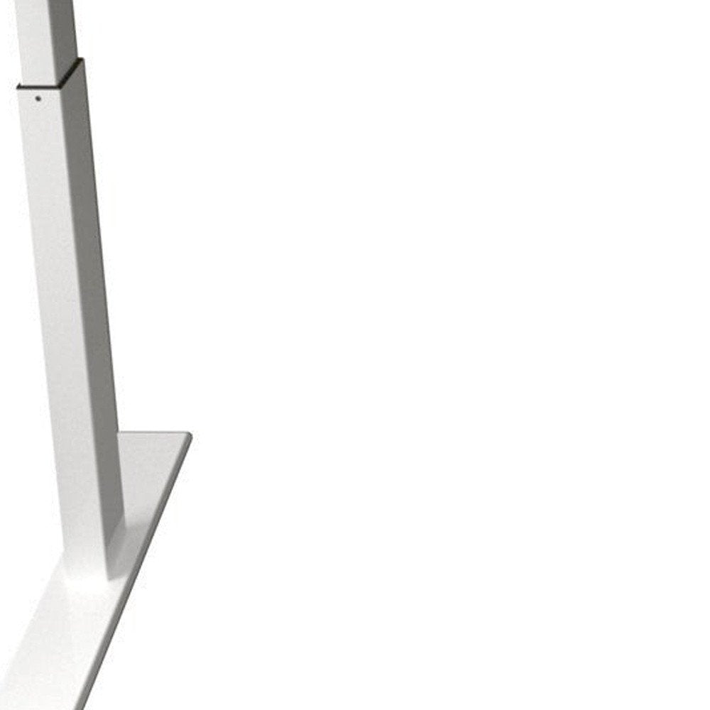 55" Adjustable Oak and White Standing Desk HomeRoots