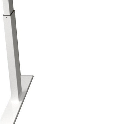 55" Adjustable Oak and White Standing Desk HomeRoots