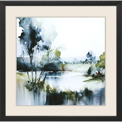 Wanderlust Calling Modern Landscape Black Framed Wall Art HomeRoots
