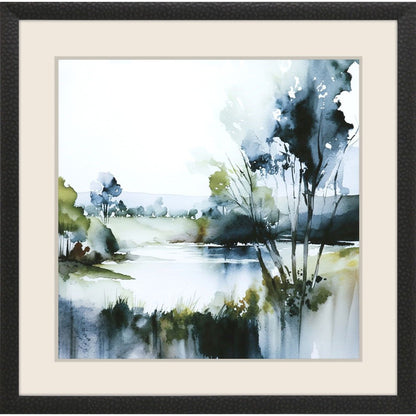 Wanderlust Calling Modern Landscape Black Framed Wall Art HomeRoots