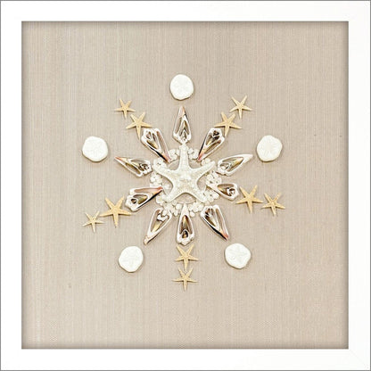 Caparazon Seashells and Coastal Icon White Framed Wall Art HomeRoots