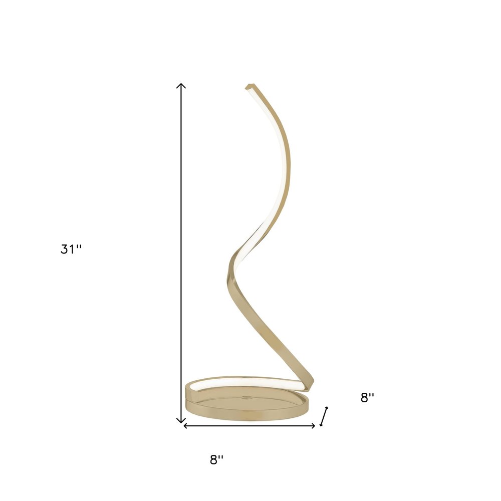 31" Gold Novelty Desk Lamp HomeRoots
