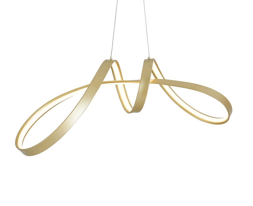 Gold Metal LED Dimmable Chandelier HomeRoots