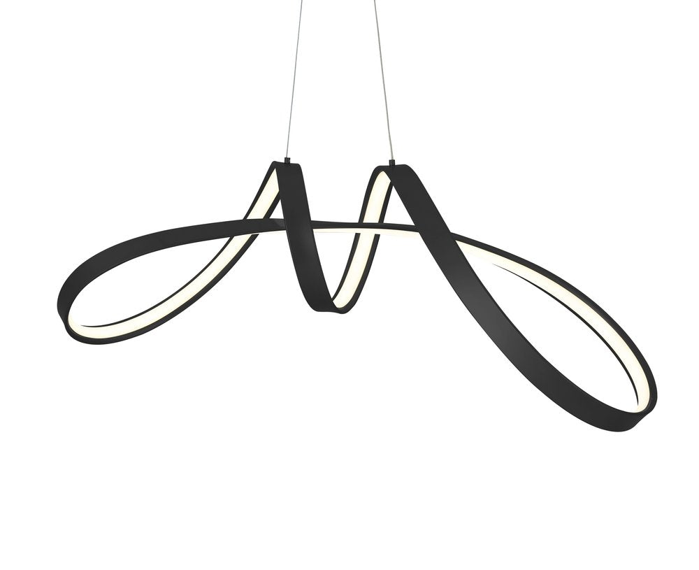 Black Metal LED Dimmable Smart Enabled Chandelier HomeRoots