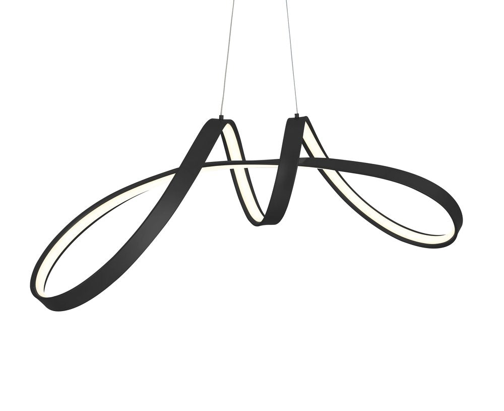 Black Metal LED Dimmable Smart Enabled Chandelier HomeRoots