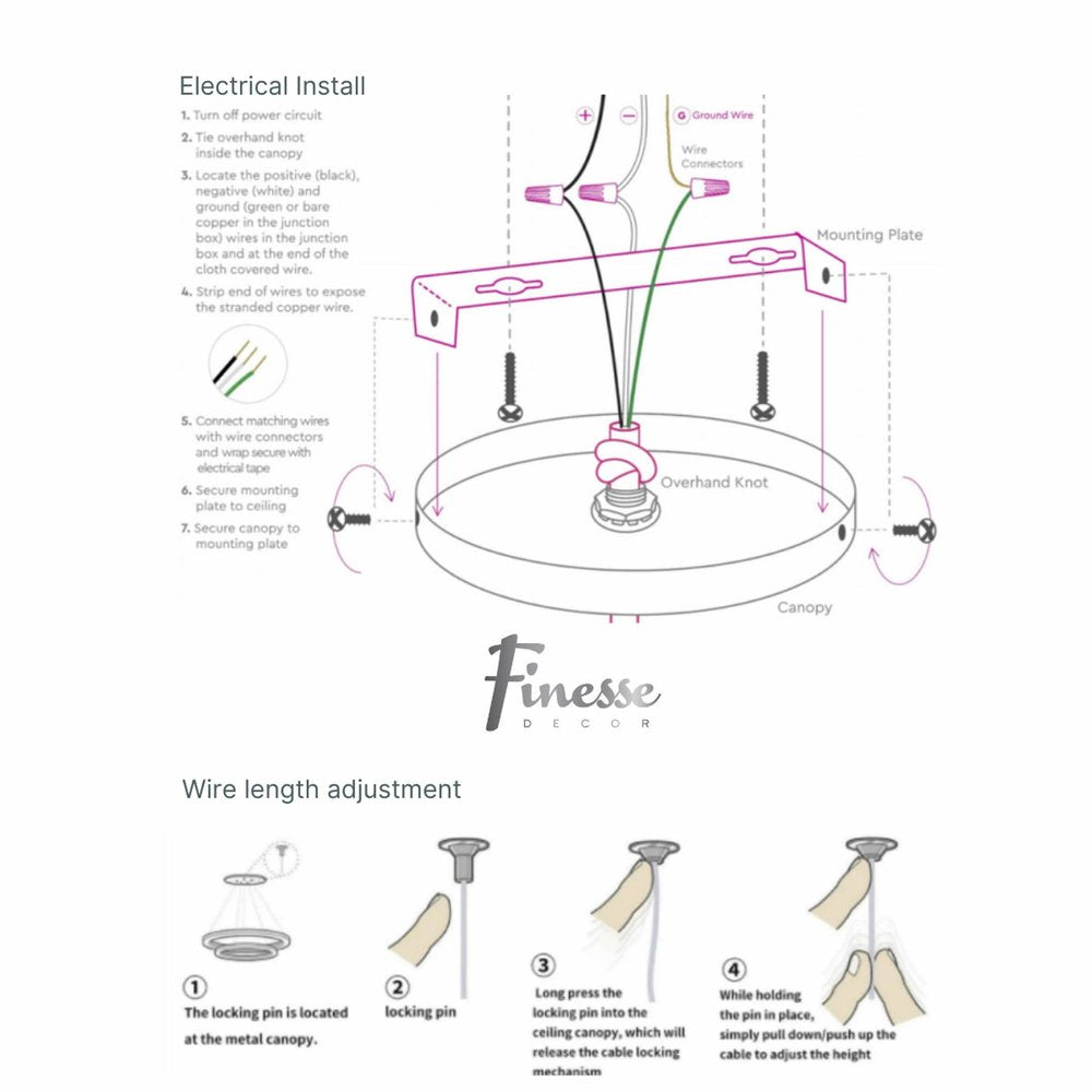 White Metal LED Dimmable Chandelier HomeRoots