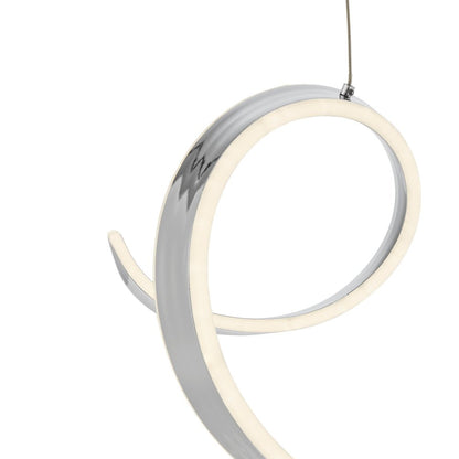 Silver Metal LED Dimmable Chandelier HomeRoots