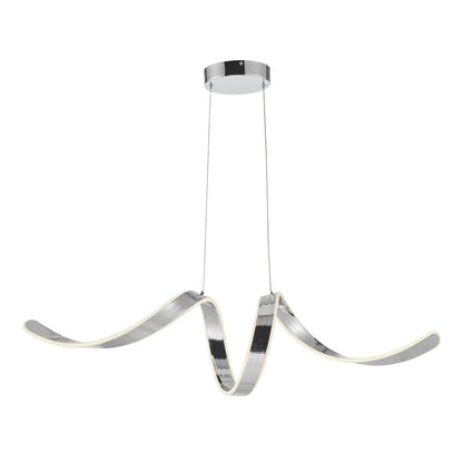 Silver Metal LED Dimmable Chandelier HomeRoots