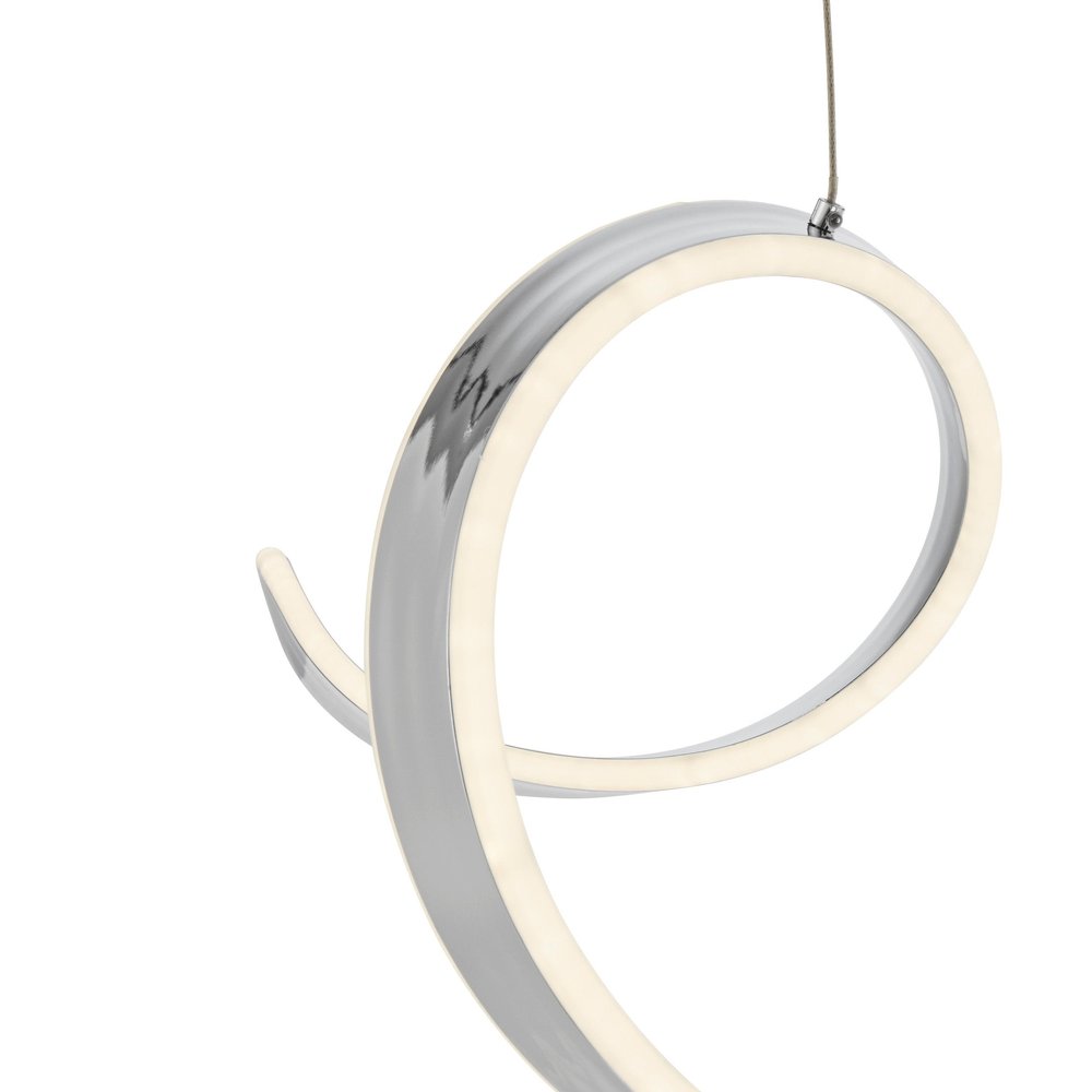 Silver Metal LED Dimmable Smart Enabled Chandelier HomeRoots