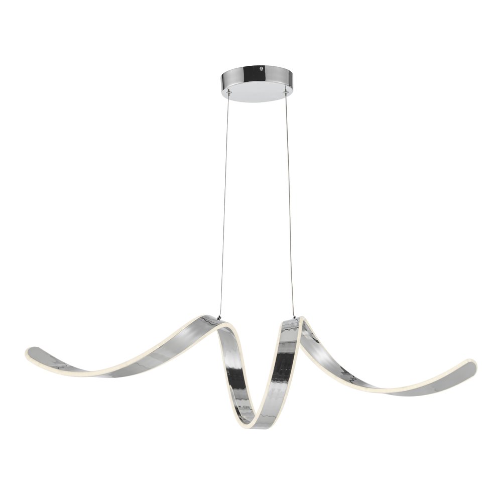 Silver Metal LED Dimmable Smart Enabled Chandelier HomeRoots