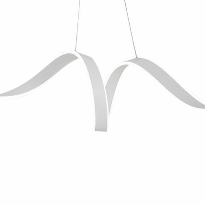 White Metal LED Dimmable Smart Enabled Chandelier HomeRoots