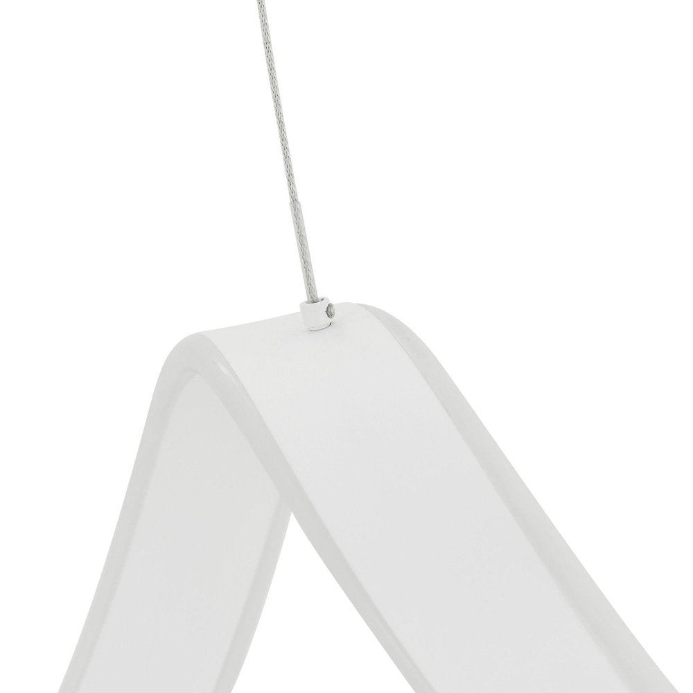 White Metal LED Dimmable Smart Enabled Chandelier HomeRoots