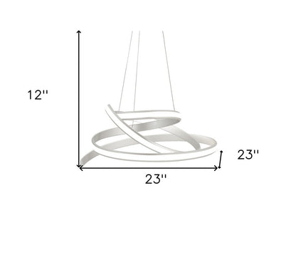 Silver Metal LED Dimmable Chandelier HomeRoots