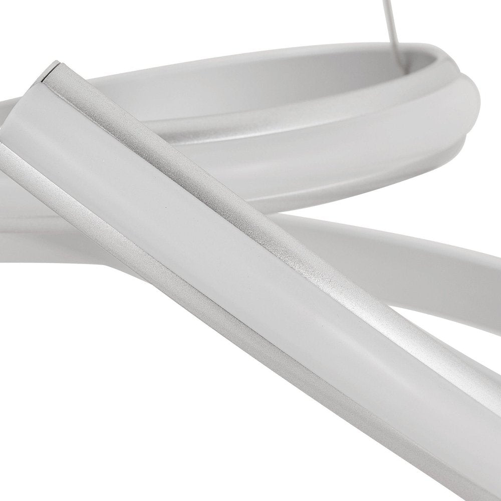 Silver Metal LED Dimmable Smart Enabled Chandelier HomeRoots