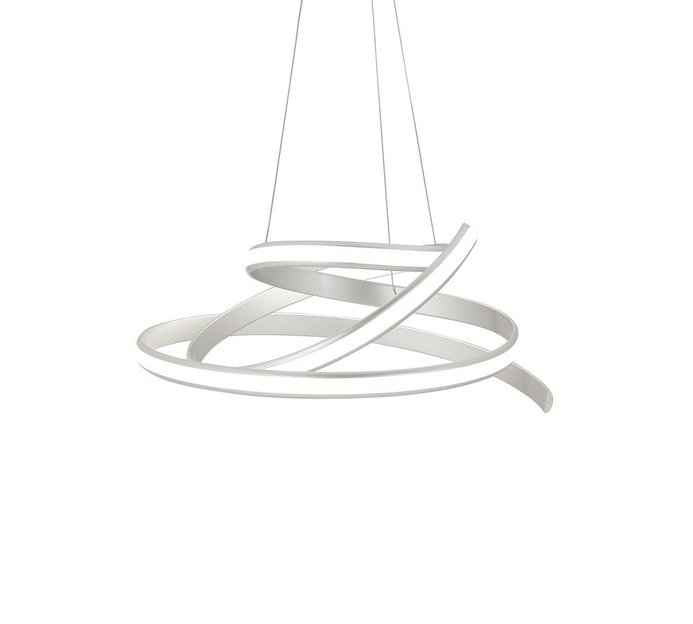 Silver Metal LED Dimmable Smart Enabled Chandelier HomeRoots