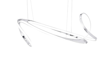 Silver Metal LED Dimmable Chandelier HomeRoots