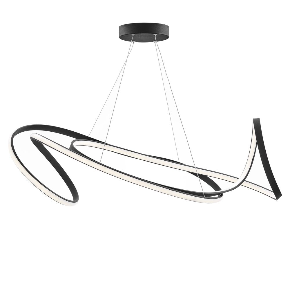 Black Metal LED Dimmable Chandelier HomeRoots
