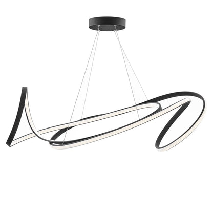 Black Metal LED Dimmable Smart Enabled Chandelier HomeRoots
