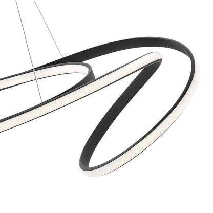 Black Metal LED Dimmable Smart Enabled Chandelier HomeRoots