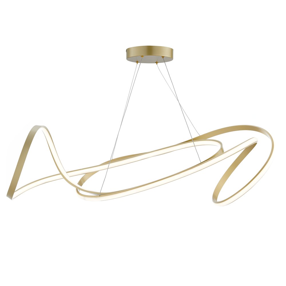 Gold Metal LED Dimmable Chandelier HomeRoots