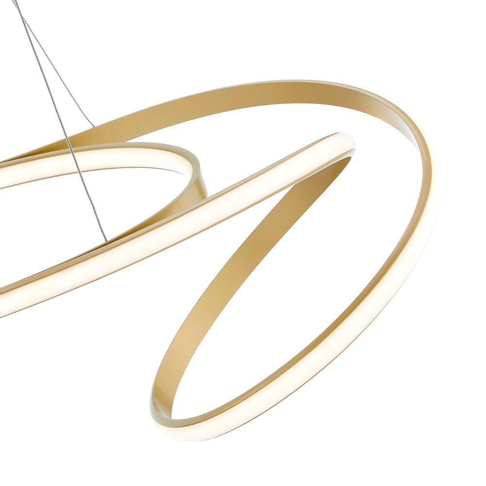 Gold Metal LED Dimmable Chandelier HomeRoots