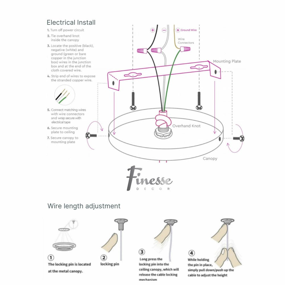 Gold Metal LED Dimmable Chandelier HomeRoots