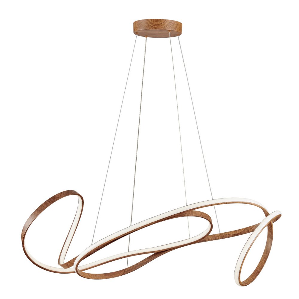 Brown Metal LED Dimmable Chandelier HomeRoots