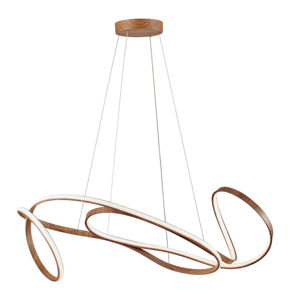 Brown Metal LED Dimmable Smart Enabled Chandelier HomeRoots