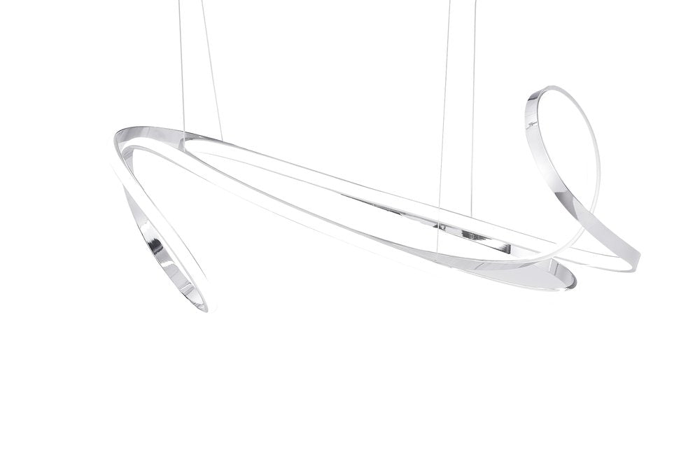 Silver Metal LED Dimmable Smart Enabled Chandelier HomeRoots