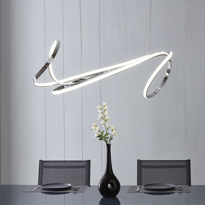 Silver Metal LED Dimmable Smart Enabled Chandelier HomeRoots