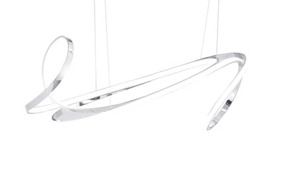 Silver Metal LED Dimmable Smart Enabled Chandelier HomeRoots