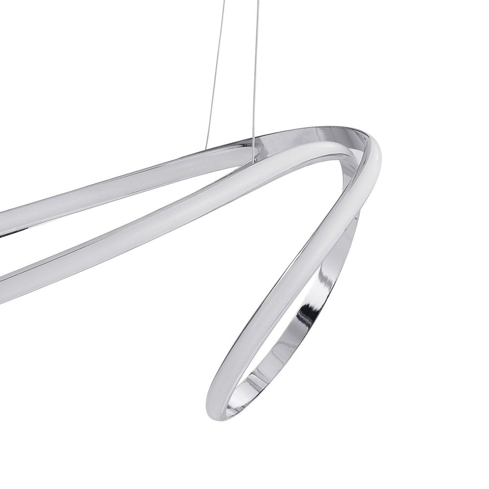 Silver Metal LED Dimmable Smart Enabled Chandelier HomeRoots