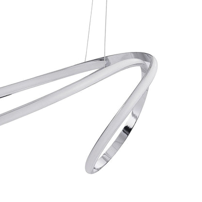 Silver Metal LED Dimmable Smart Enabled Chandelier HomeRoots