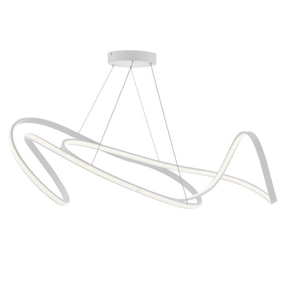 White Metal LED Dimmable Smart Enabled Chandelier HomeRoots