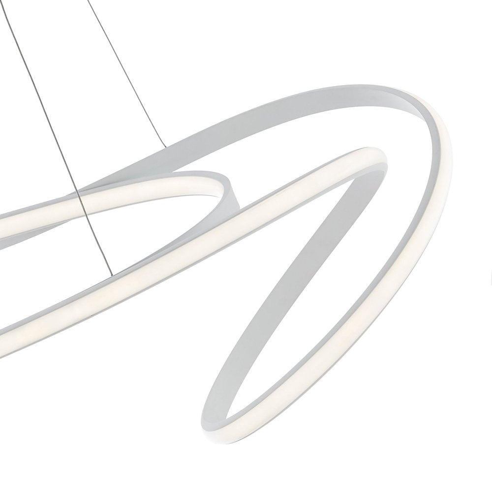 White Metal LED Dimmable Smart Enabled Chandelier HomeRoots